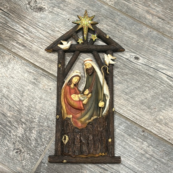 Christmas Nativity stable wall hanging - Picture 10 of 12